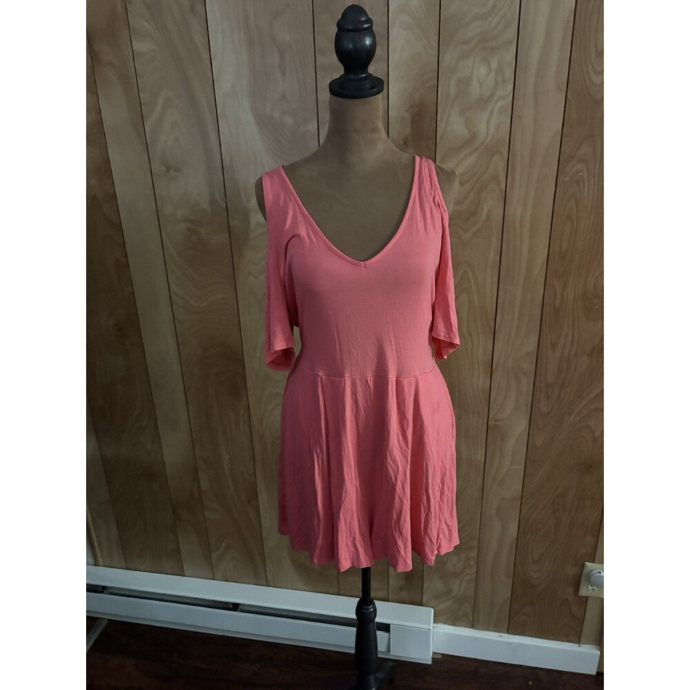 Lascana Venus Women’s Cold Shoulder‎ Coral Romper Size Medium M